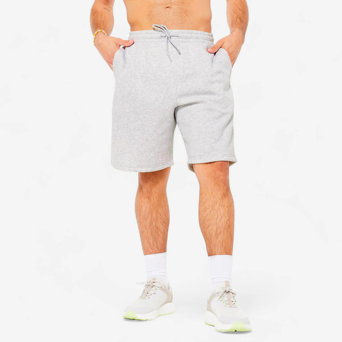 Men's Fleece Fitness Shorts with Pockets