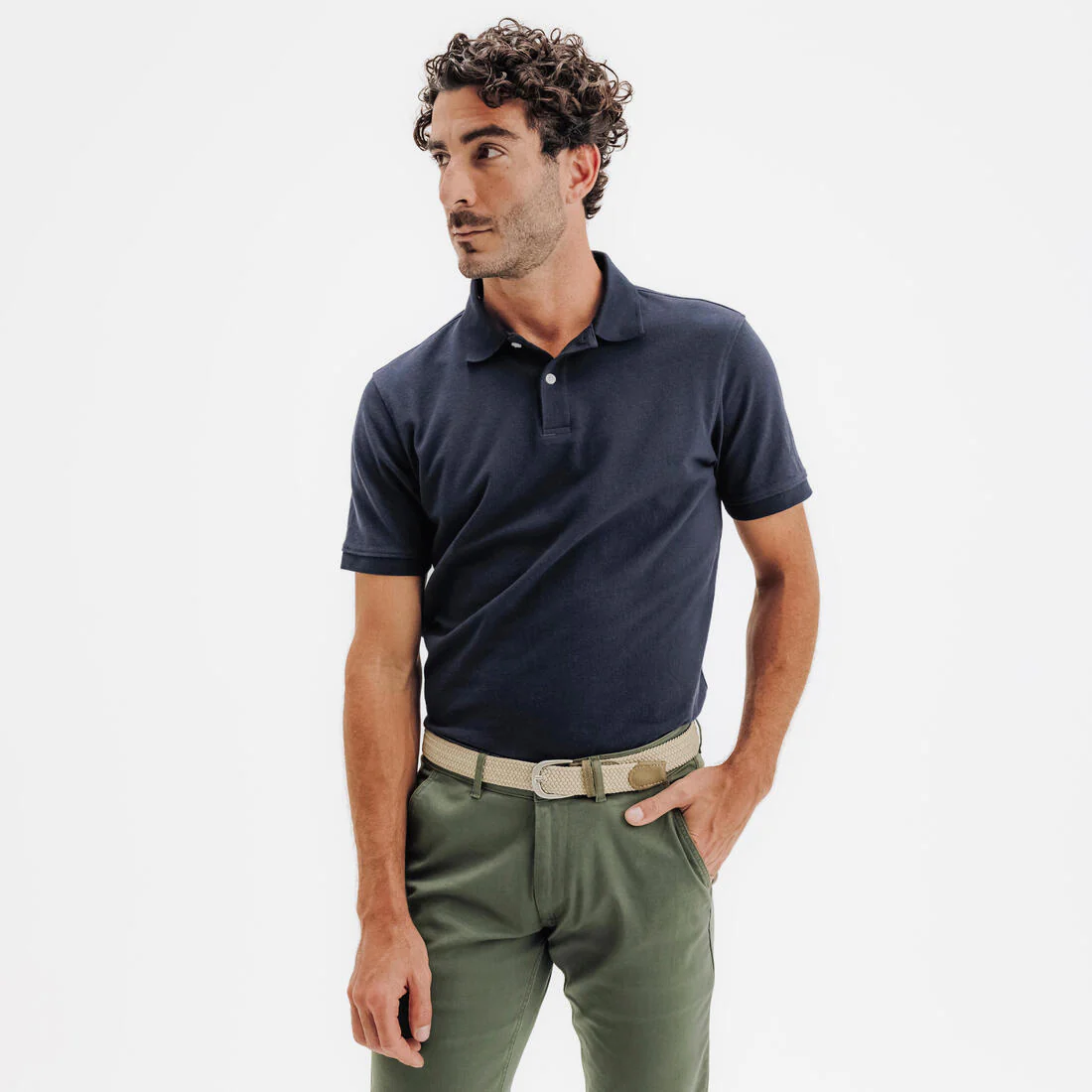 Men’s golf cotton and polyester short-sleeved polo shirt - MW500
