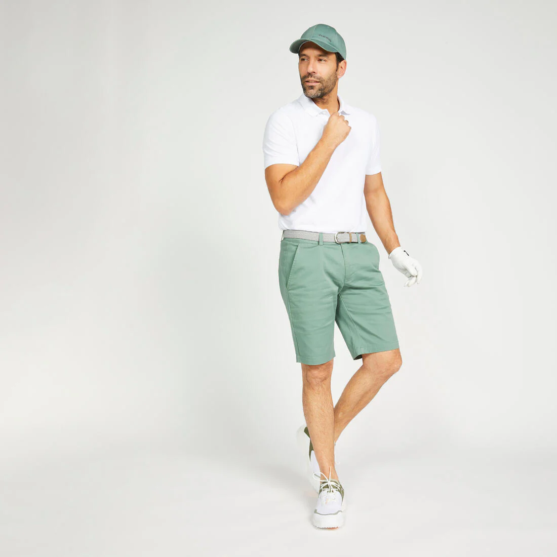 Men’s golf cotton and polyester short-sleeved polo shirt - MW500 - Image 105