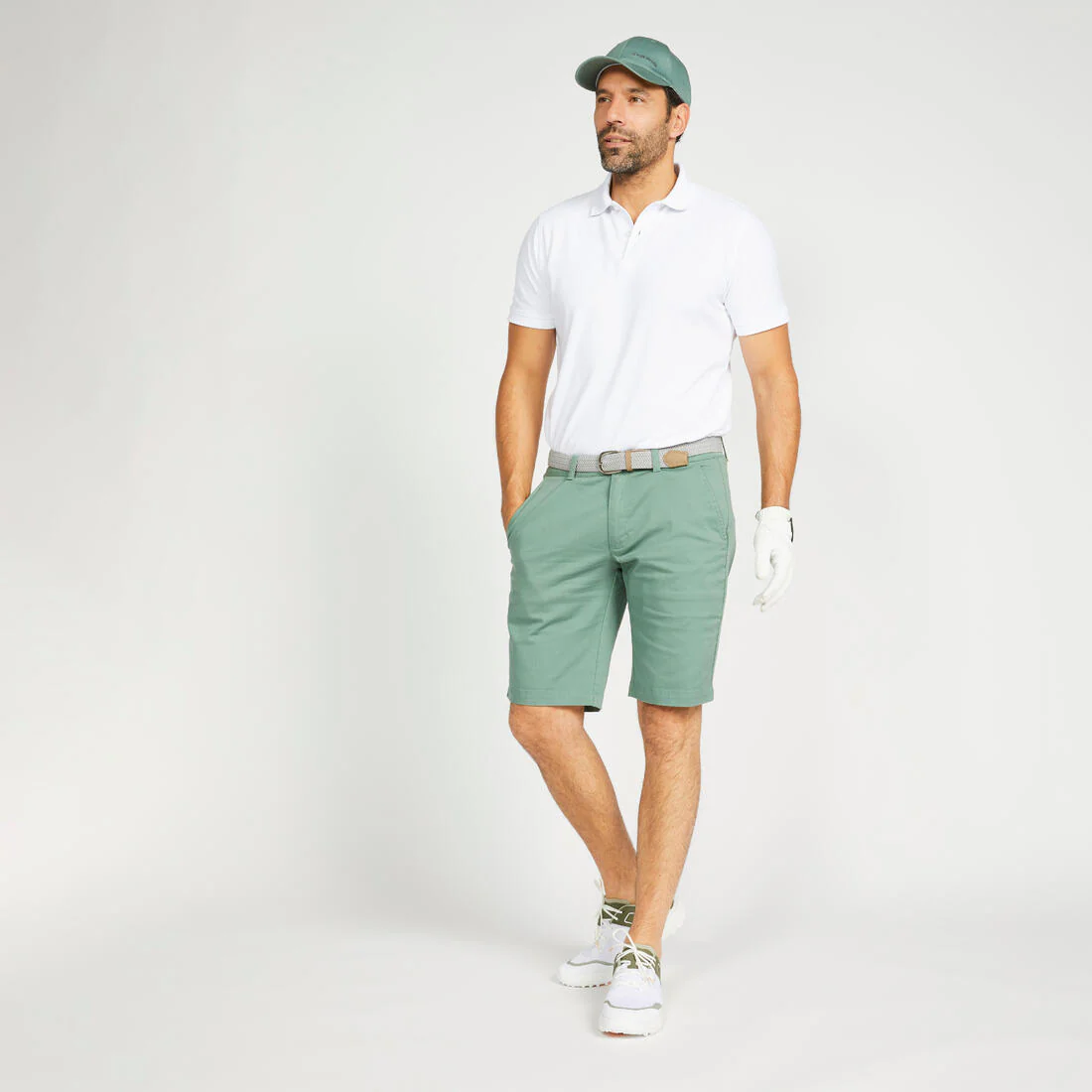 Men’s golf cotton and polyester short-sleeved polo shirt - MW500 - Image 107