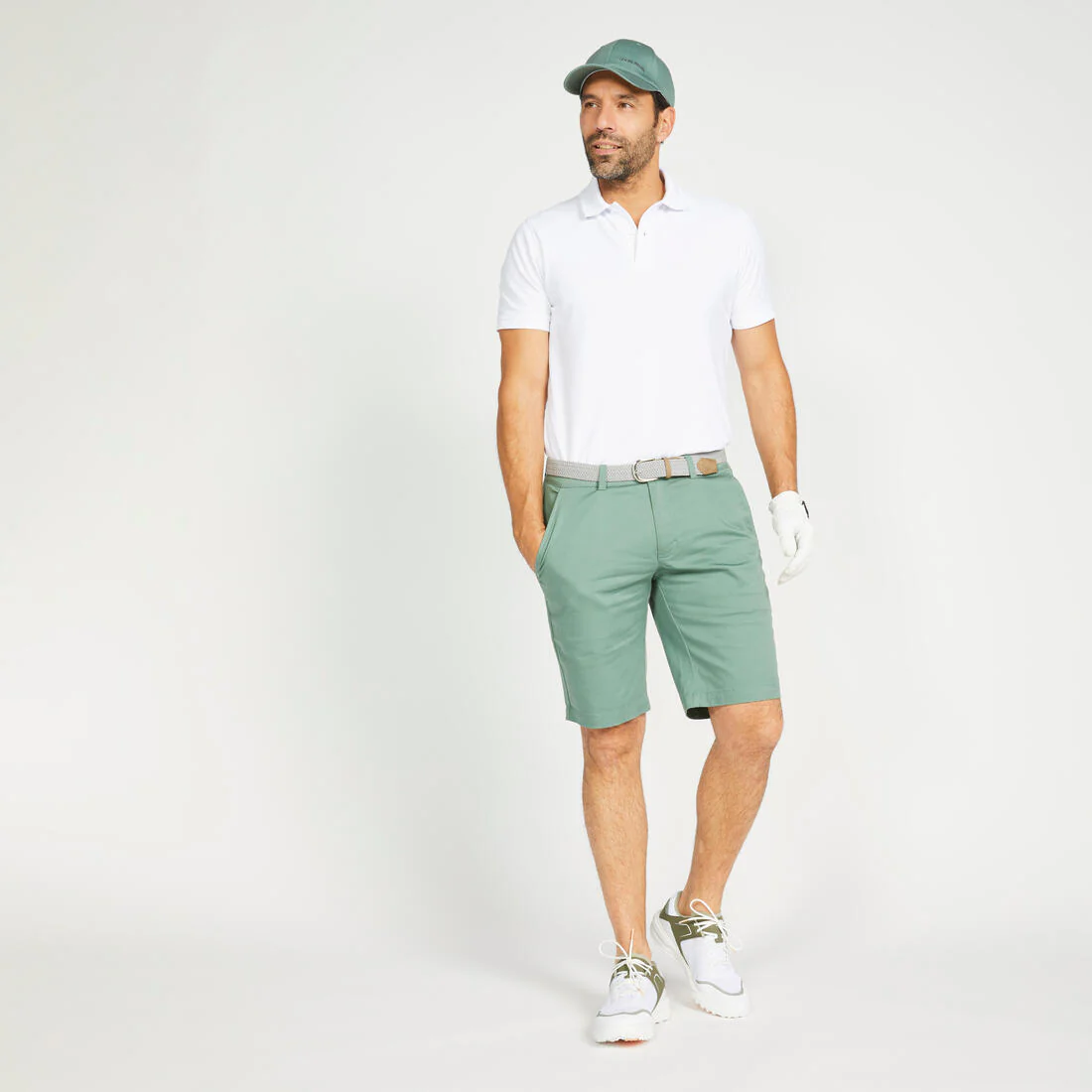 Men’s golf cotton and polyester short-sleeved polo shirt - MW500 - Image 108