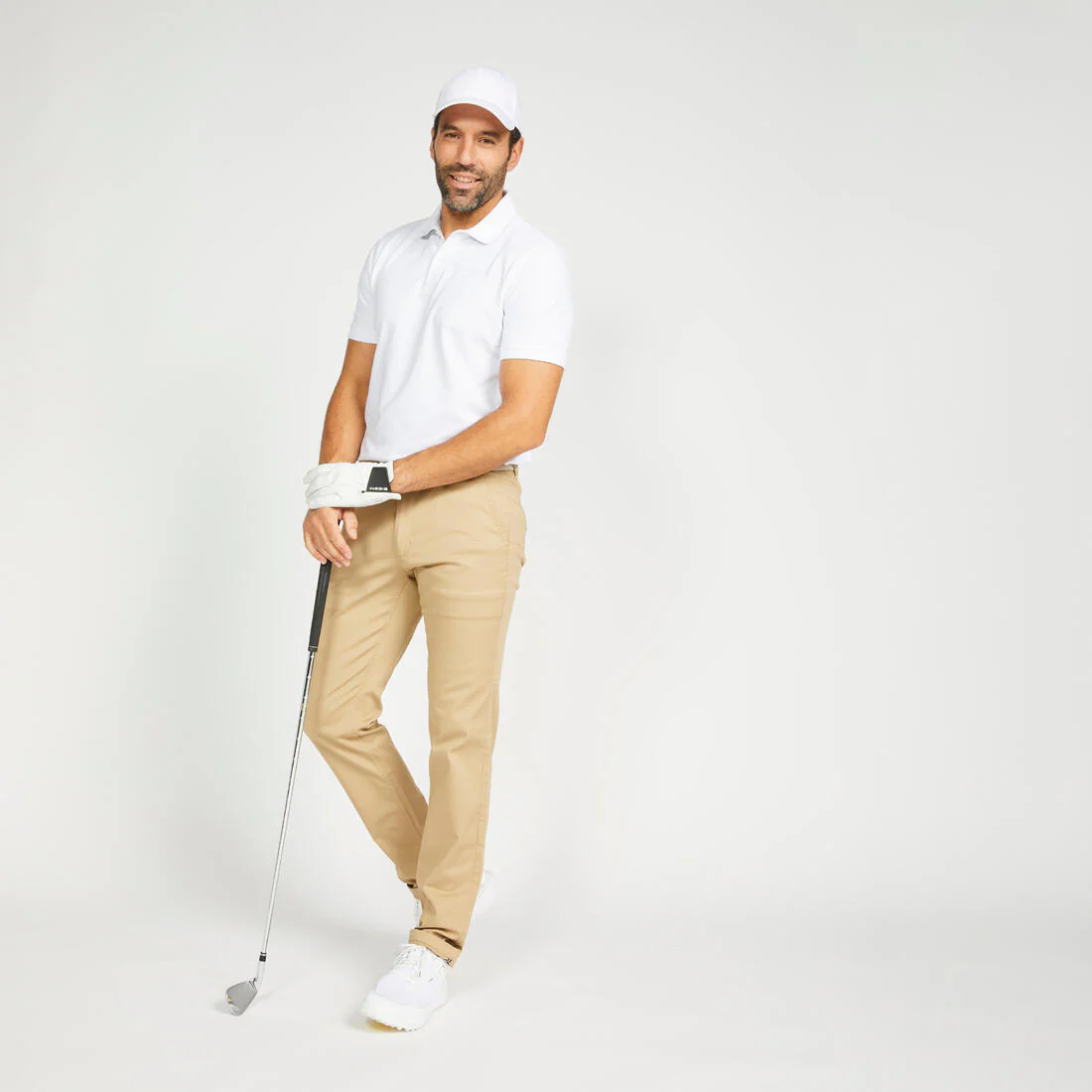 Men’s golf cotton and polyester short-sleeved polo shirt - MW500 - Image 112