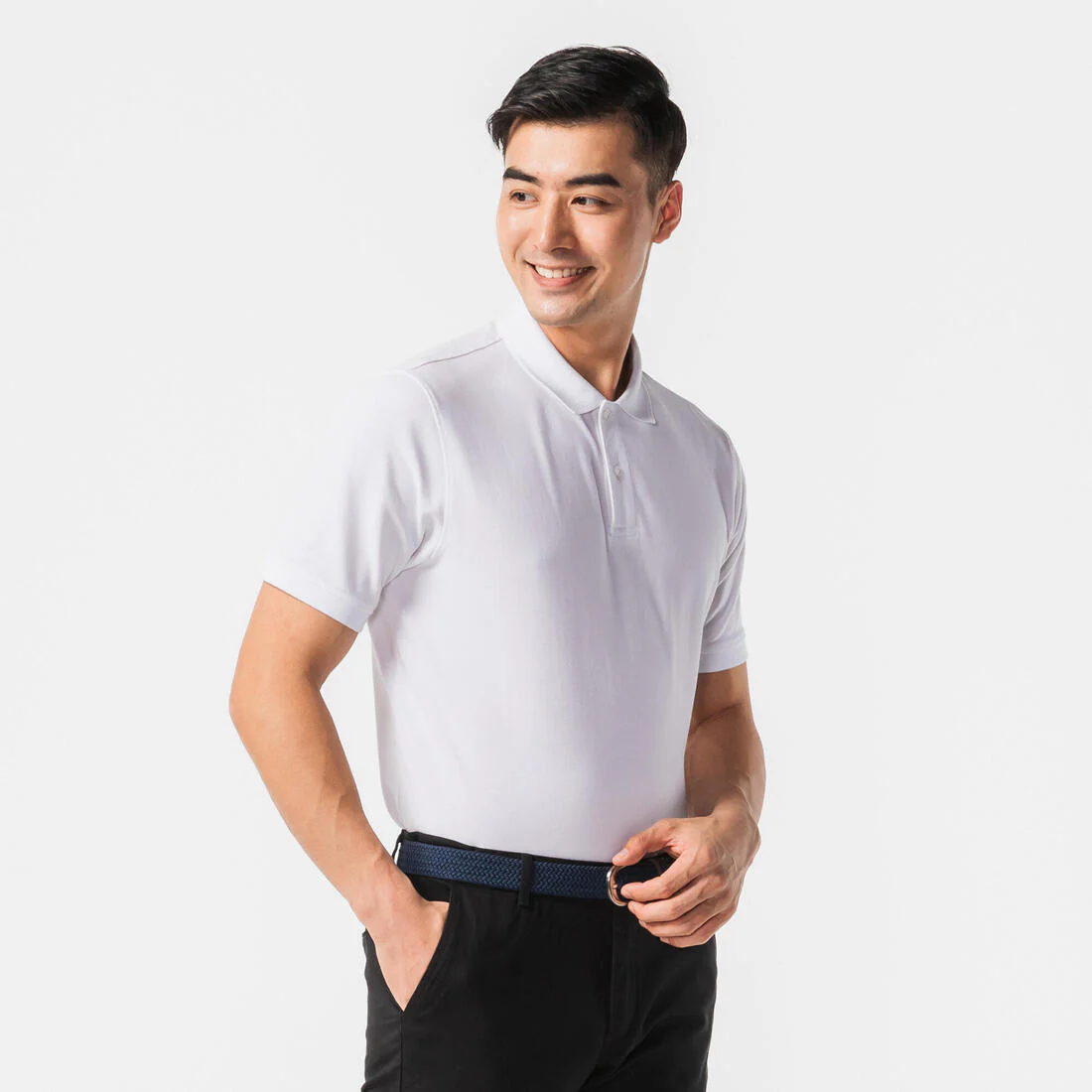 Men’s golf cotton and polyester short-sleeved polo shirt - MW500 - Image 121