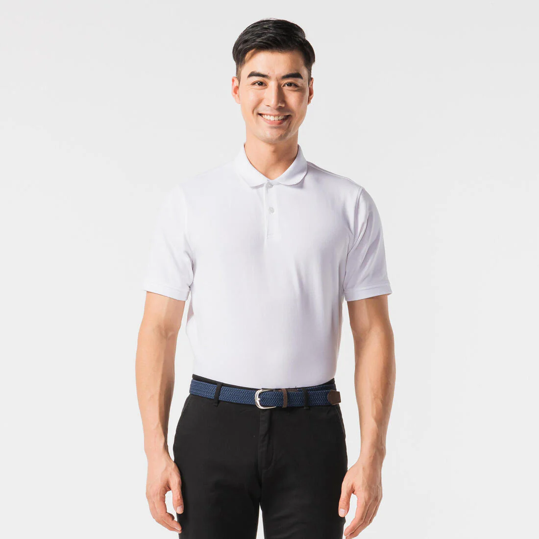 Men’s golf cotton and polyester short-sleeved polo shirt - MW500 - Image 123