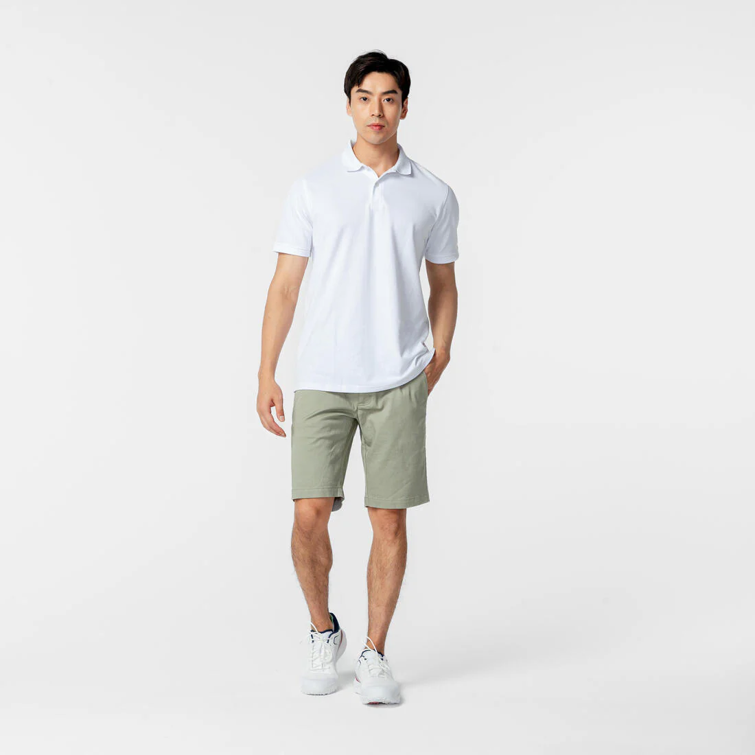 Men’s golf cotton and polyester short-sleeved polo shirt - MW500 - Image 128