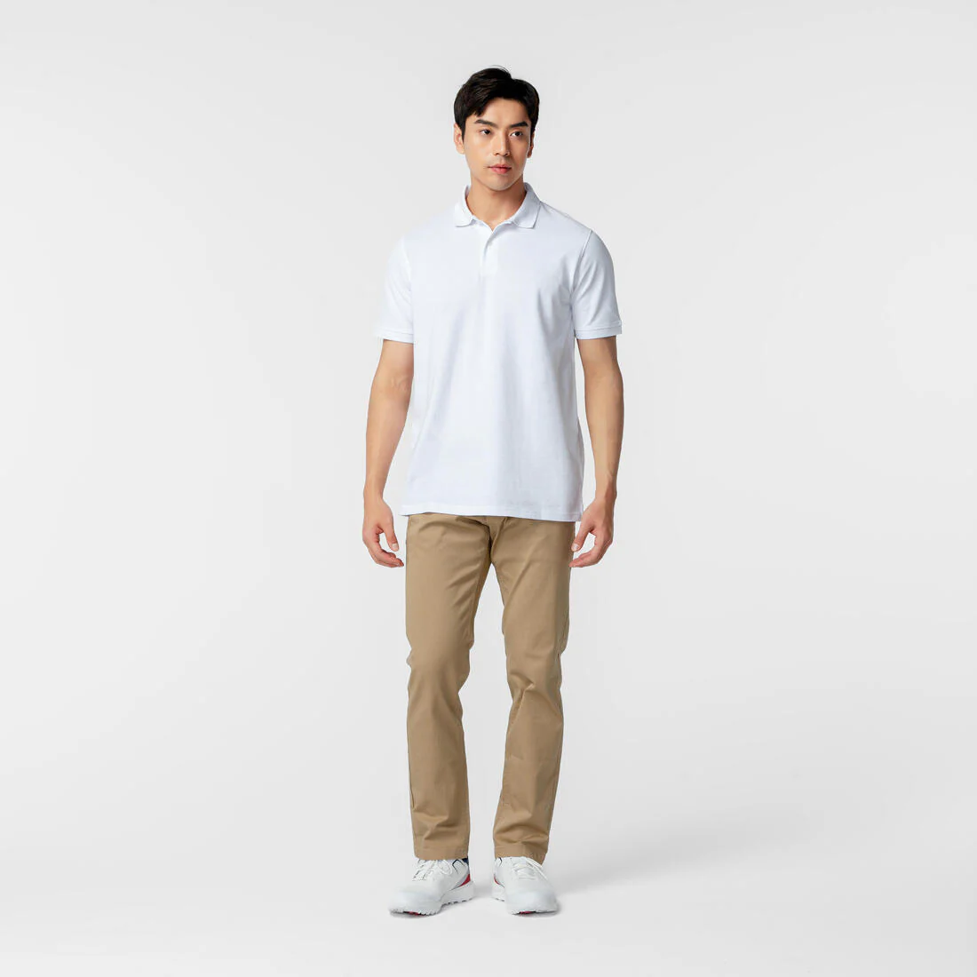 Men’s golf cotton and polyester short-sleeved polo shirt - MW500 - Image 131