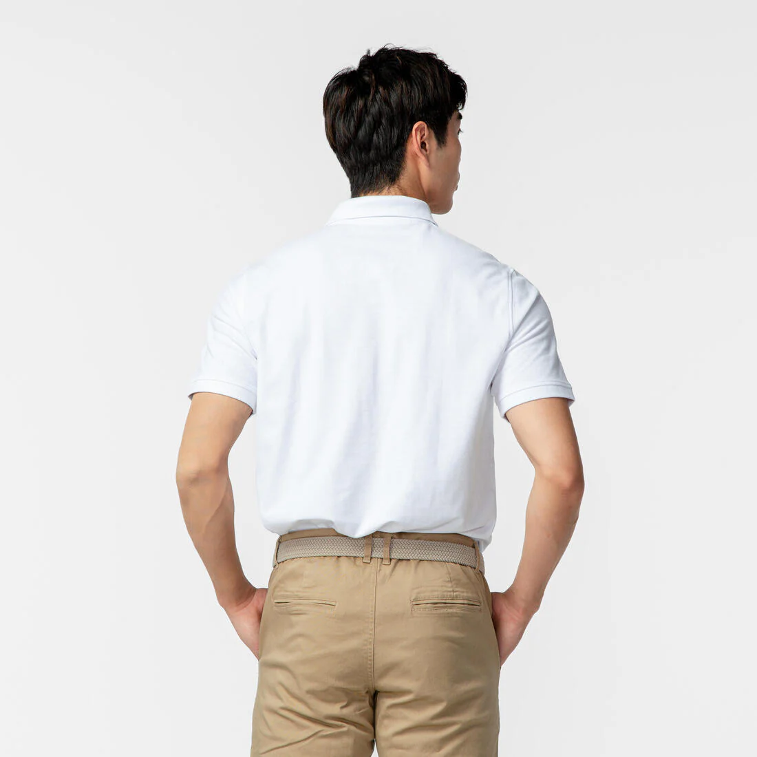Men’s golf cotton and polyester short-sleeved polo shirt - MW500 - Image 133