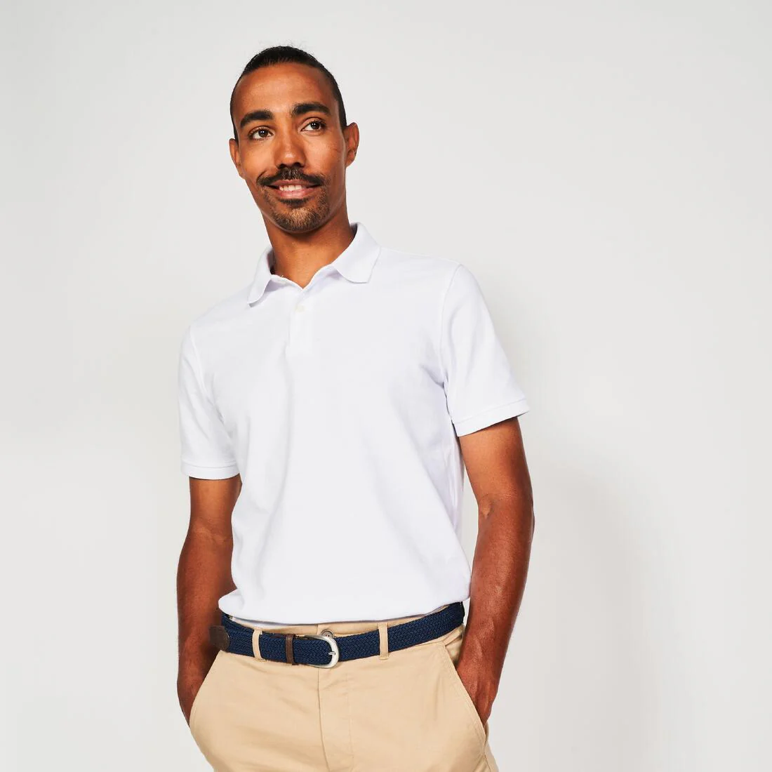Men’s golf cotton and polyester short-sleeved polo shirt - MW500 - Image 2