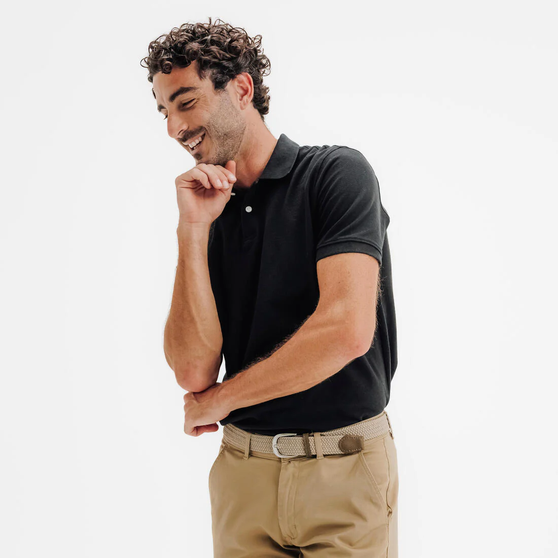 Men’s golf cotton and polyester short-sleeved polo shirt - MW500 - Image 3