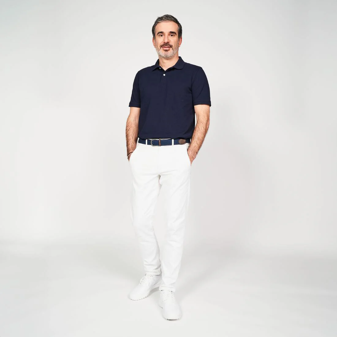 Men’s golf cotton and polyester short-sleeved polo shirt - MW500 - Image 36