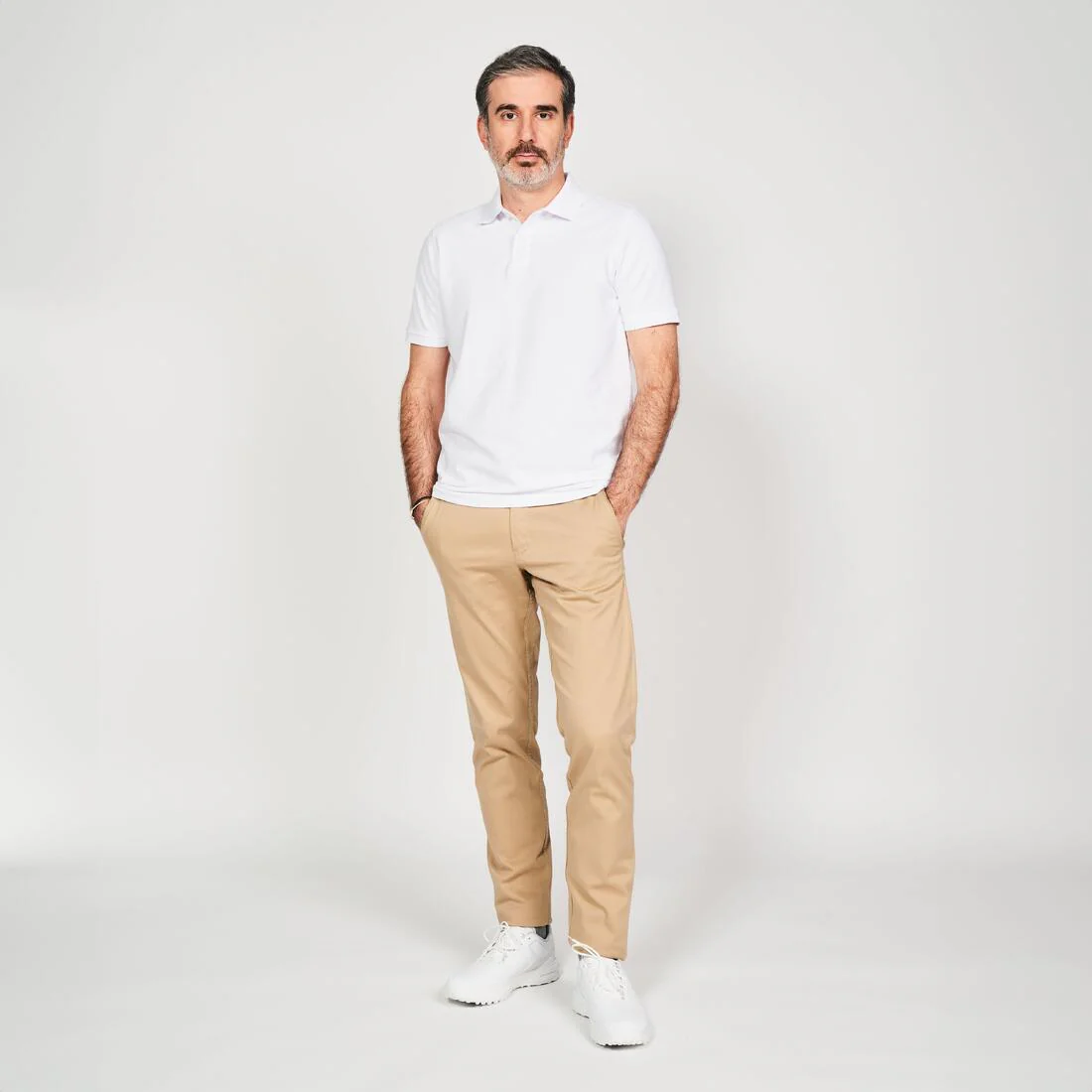 Men’s golf cotton and polyester short-sleeved polo shirt - MW500 - Image 42