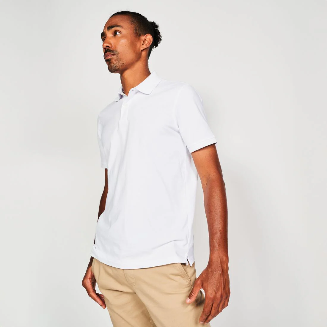 Men’s golf cotton and polyester short-sleeved polo shirt - MW500 - Image 46
