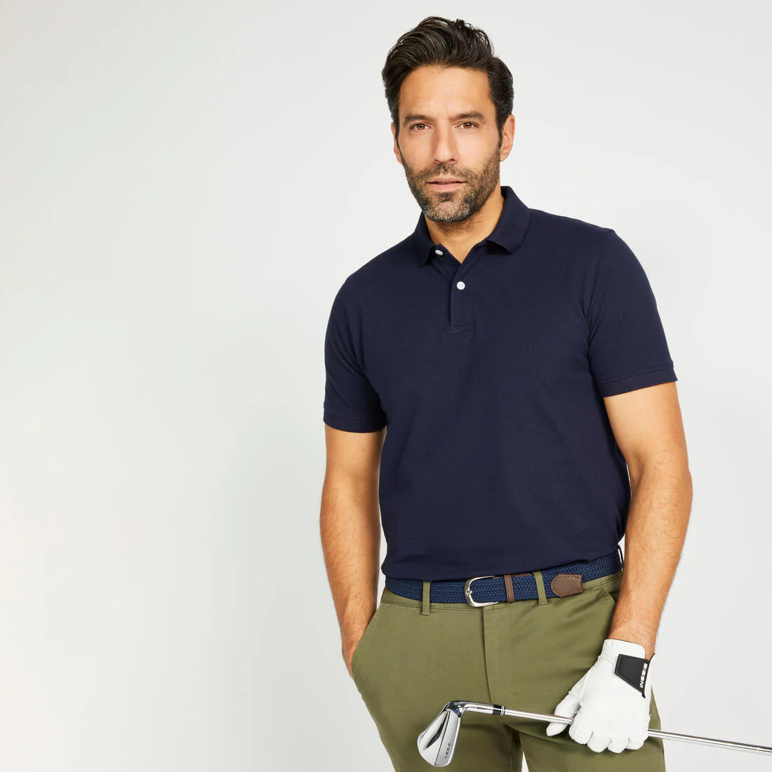Men’s golf cotton and polyester short-sleeved polo shirt - MW500 - Image 56
