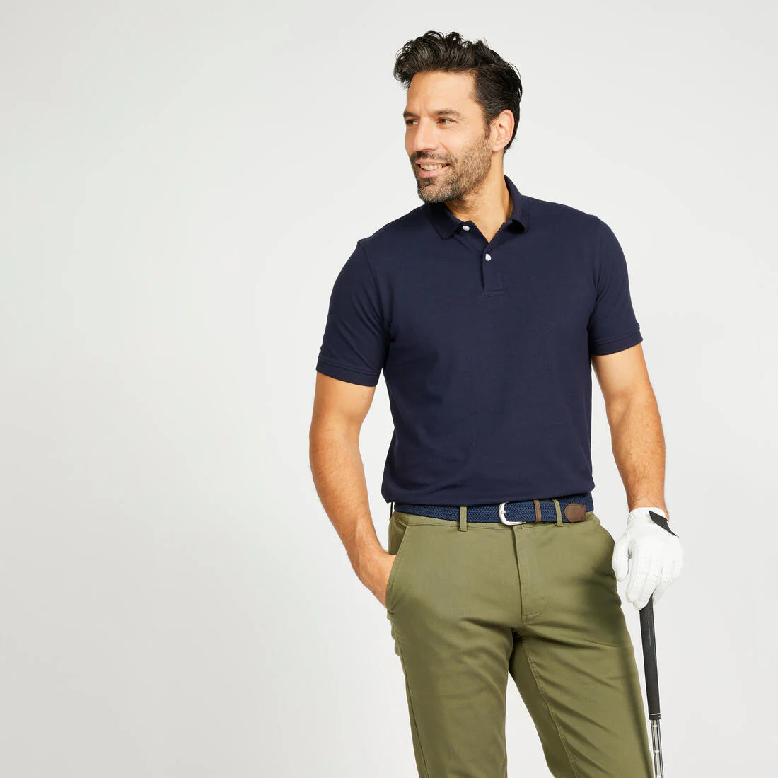 Men’s golf cotton and polyester short-sleeved polo shirt - MW500 - Image 63