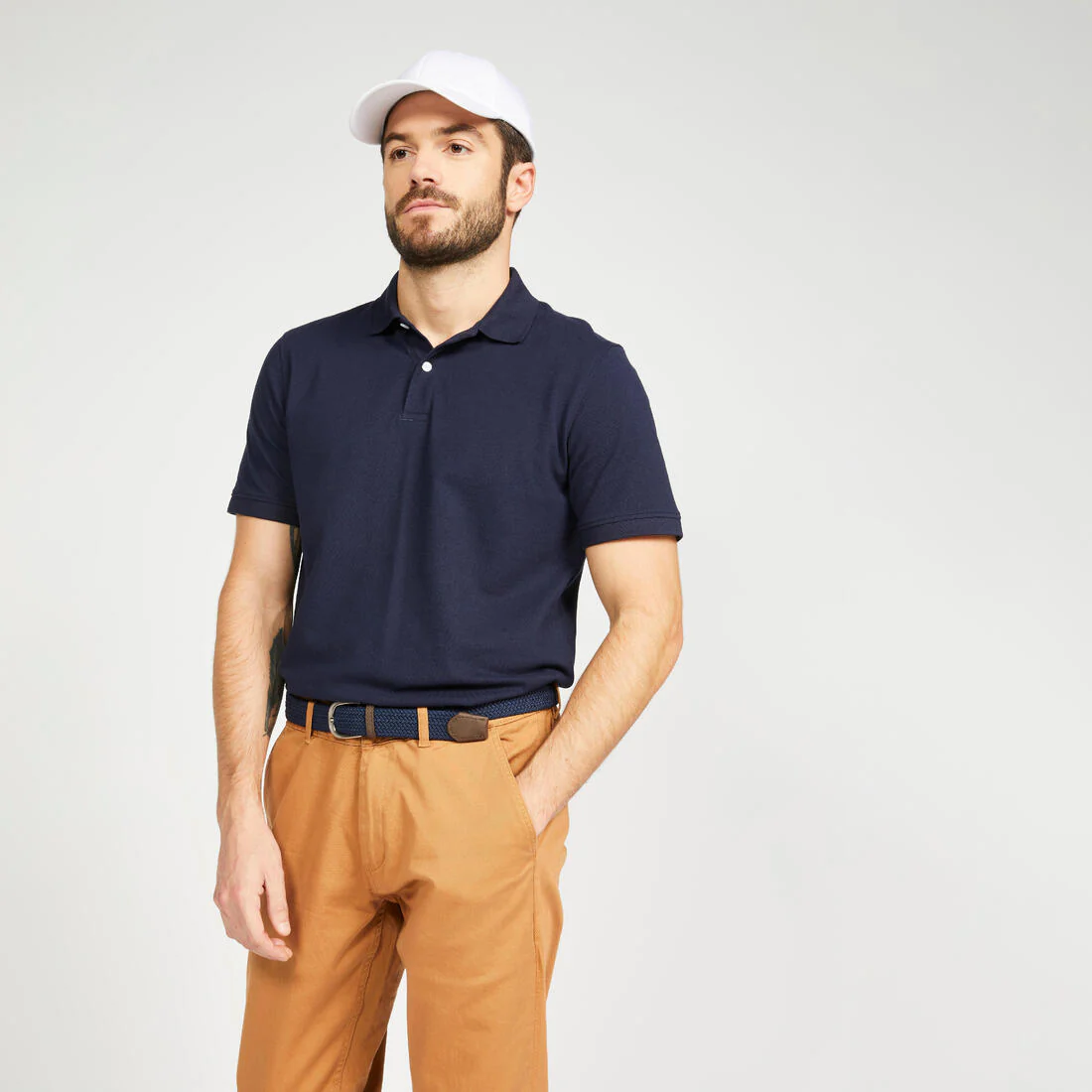 Men’s golf cotton and polyester short-sleeved polo shirt - MW500 - Image 72