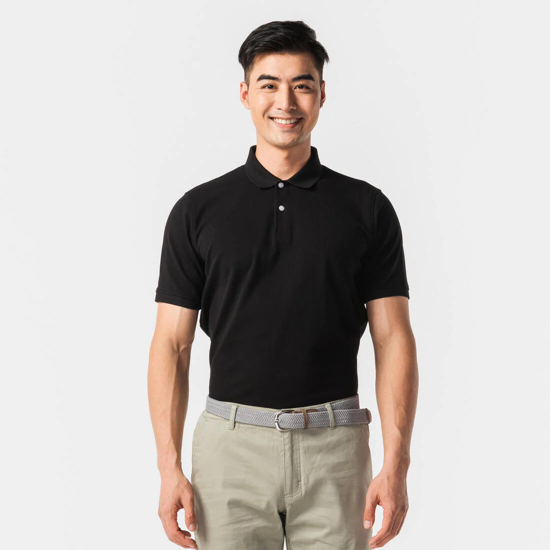 Men’s golf cotton and polyester short-sleeved polo shirt - MW500 - Image 73