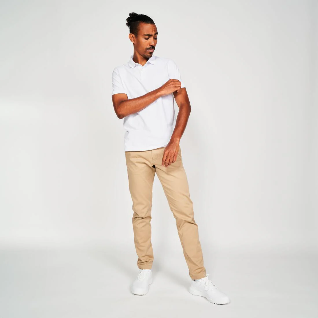 Men’s golf cotton and polyester short-sleeved polo shirt - MW500 - Image 74