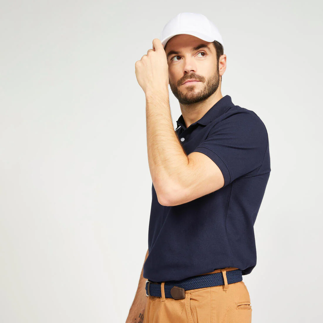 Men’s golf cotton and polyester short-sleeved polo shirt - MW500 - Image 75