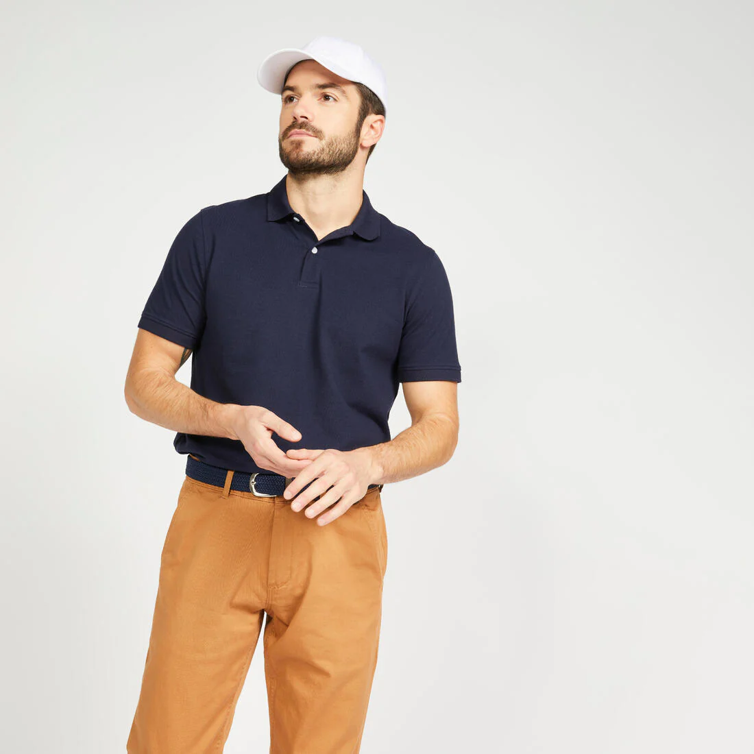 Men’s golf cotton and polyester short-sleeved polo shirt - MW500 - Image 78