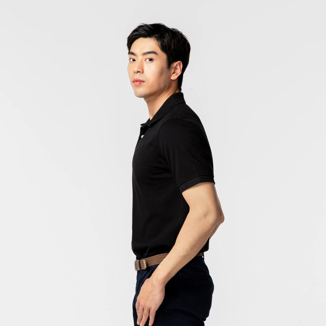 Men’s golf cotton and polyester short-sleeved polo shirt - MW500 - Image 85