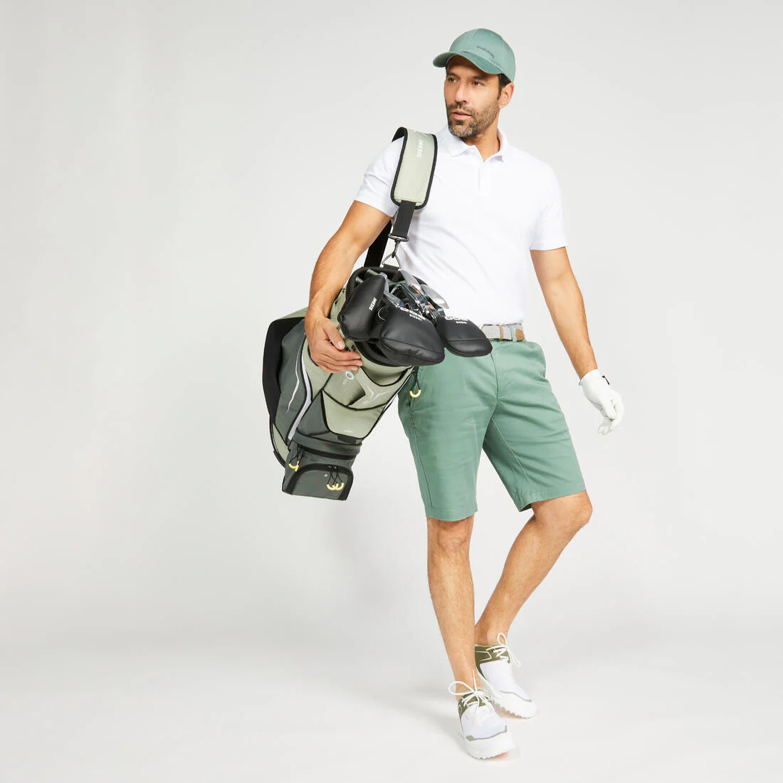 Men’s golf cotton and polyester short-sleeved polo shirt - MW500 - Image 95