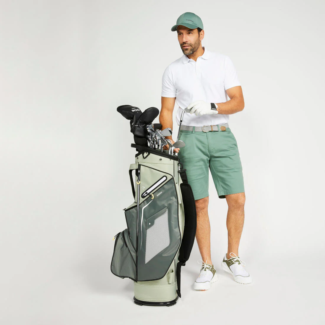 Men’s golf cotton and polyester short-sleeved polo shirt - MW500 - Image 99