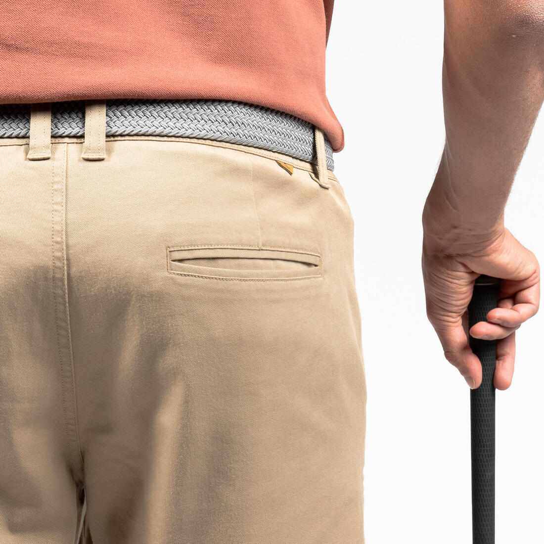 Men's golf cotton chino shorts, MW500 - Image 11