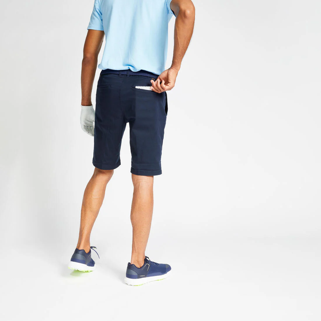 Men's golf cotton chino shorts, MW500 - Image 5