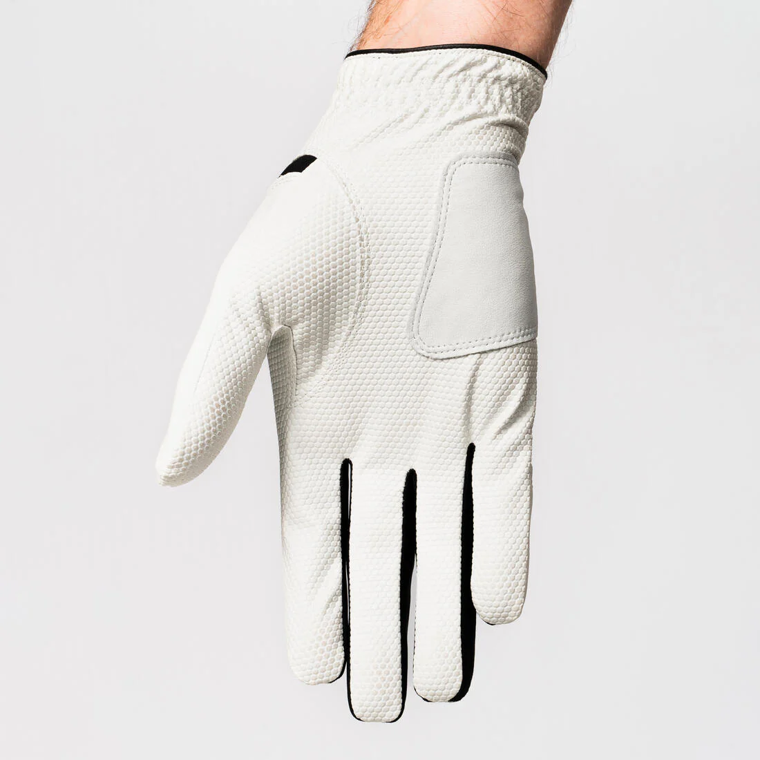 Men’s right-handed golf glove for left-handed player Resistance white and black - Image 2