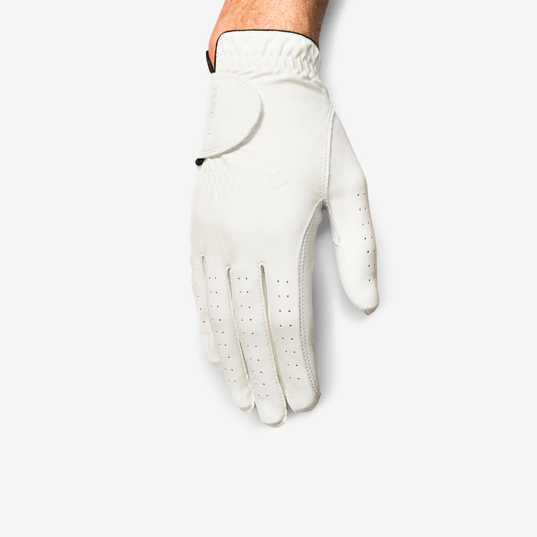 Men’s right-handed golf glove for left-handed player 500 white