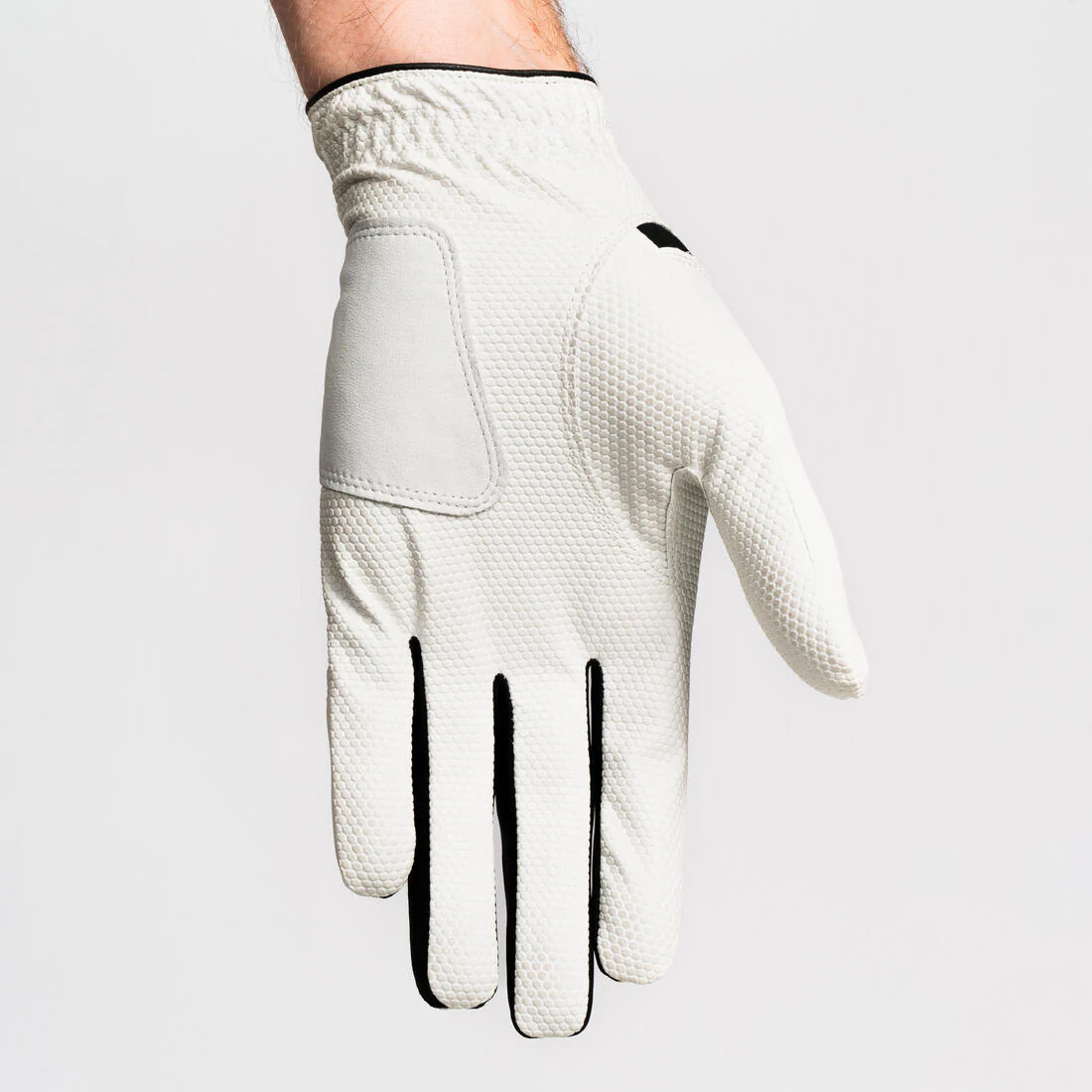 Men’s left-handed golf glove for right-handed player Resistance white & black - Image 2