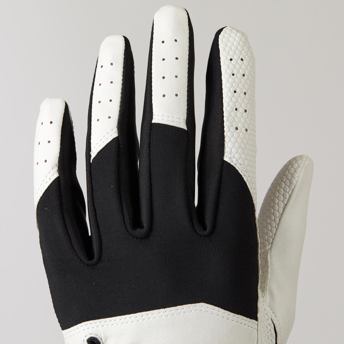 Men’s left-handed golf glove for right-handed player Resistance white & black - Image 3