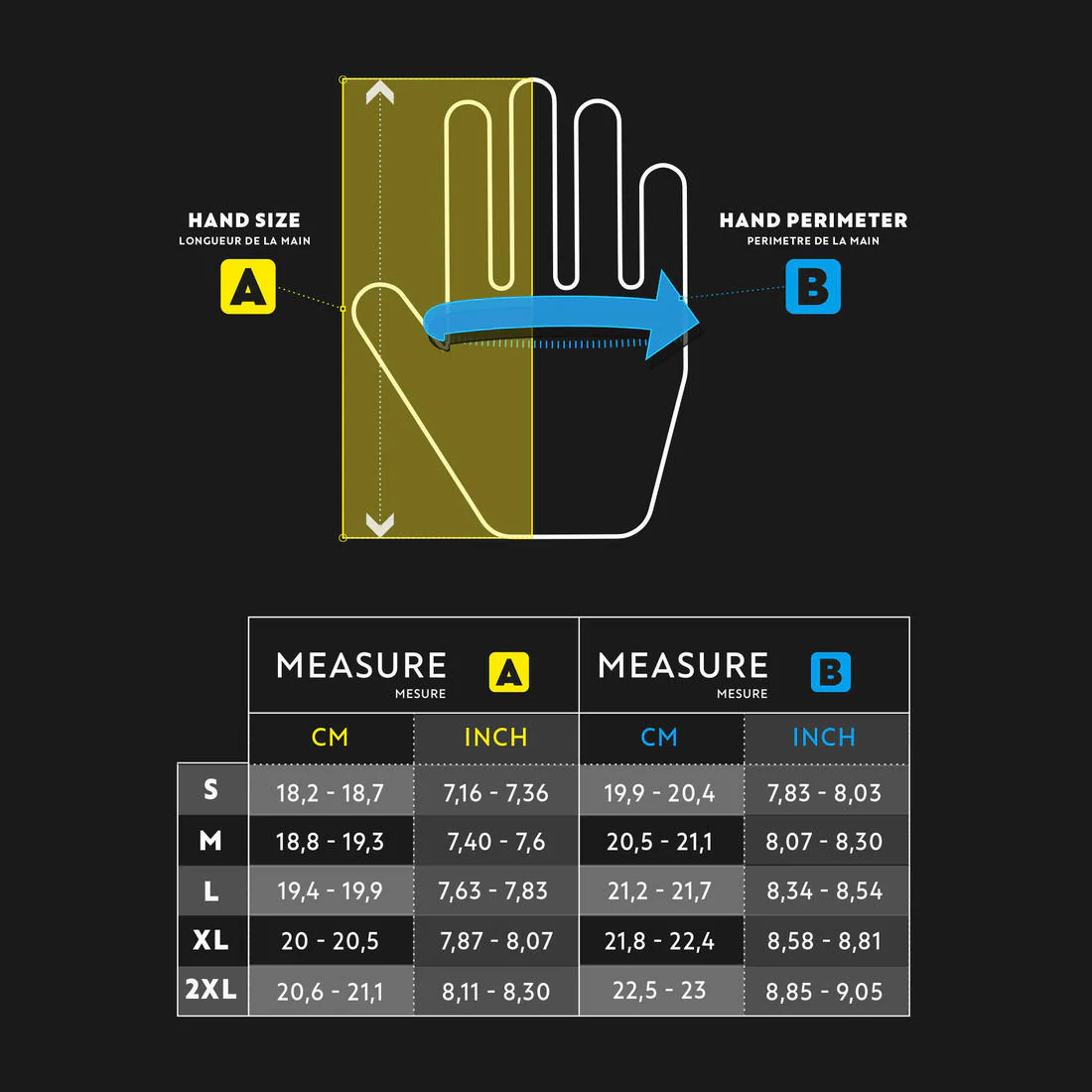 Men’s left-handed golf glove for right-handed player Resistance white & black - Image 6
