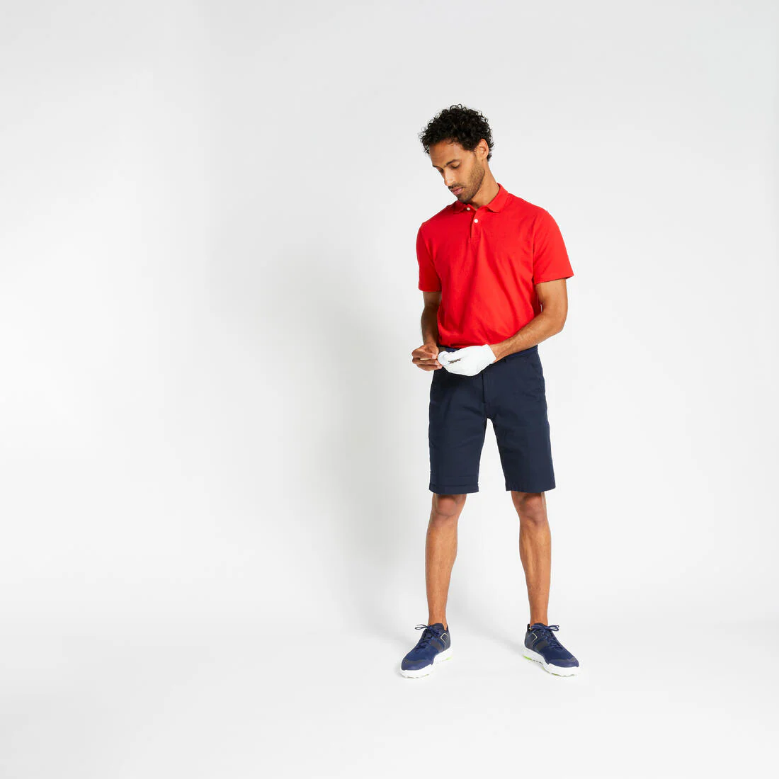 Men's golf short-sleeved polo shirt MW500 red - Image 6