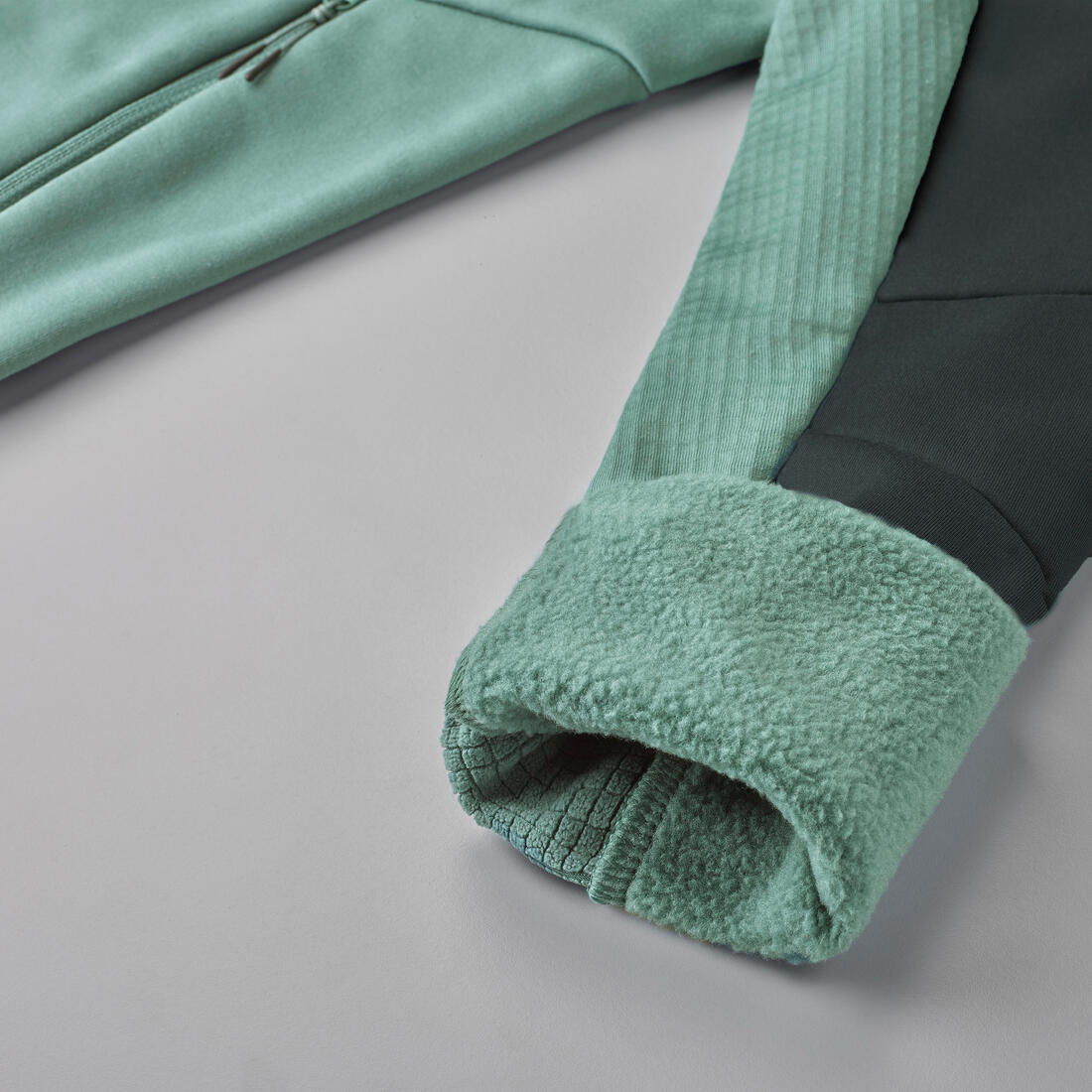 Men's Hiking Fleece Jacket - mh500 Hood - Image 5