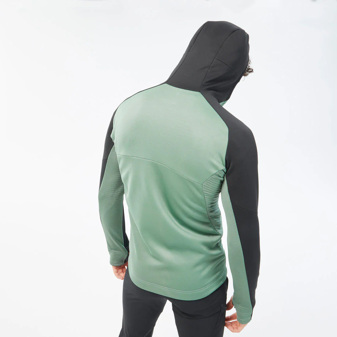 Men's Hiking Fleece Jacket - mh500 Hood - Image 6
