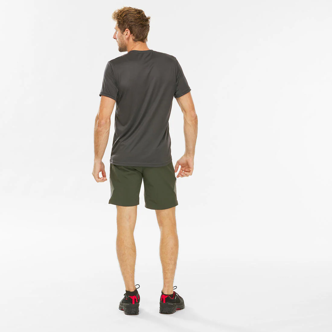 Men's Hiking Synthetic Short-Sleeved T-Shirt  MH100 - Image 3