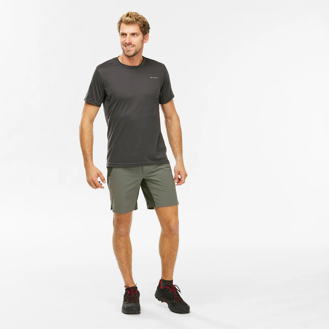 Men's Hiking Synthetic Short-Sleeved T-Shirt  MH100 - Image 5