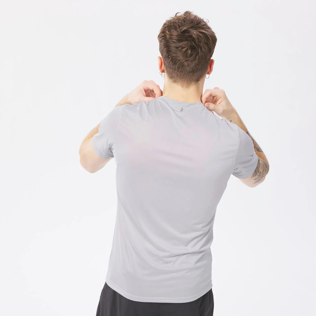 Men's Hiking Synthetic Short-Sleeved T-Shirt  MH100 - Image 6