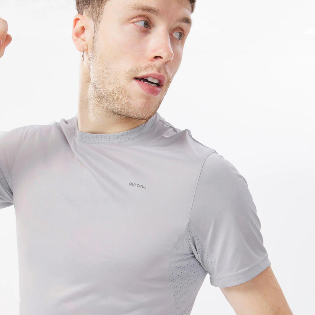 Men's Hiking Synthetic Short-Sleeved T-Shirt  MH100 - Image 8