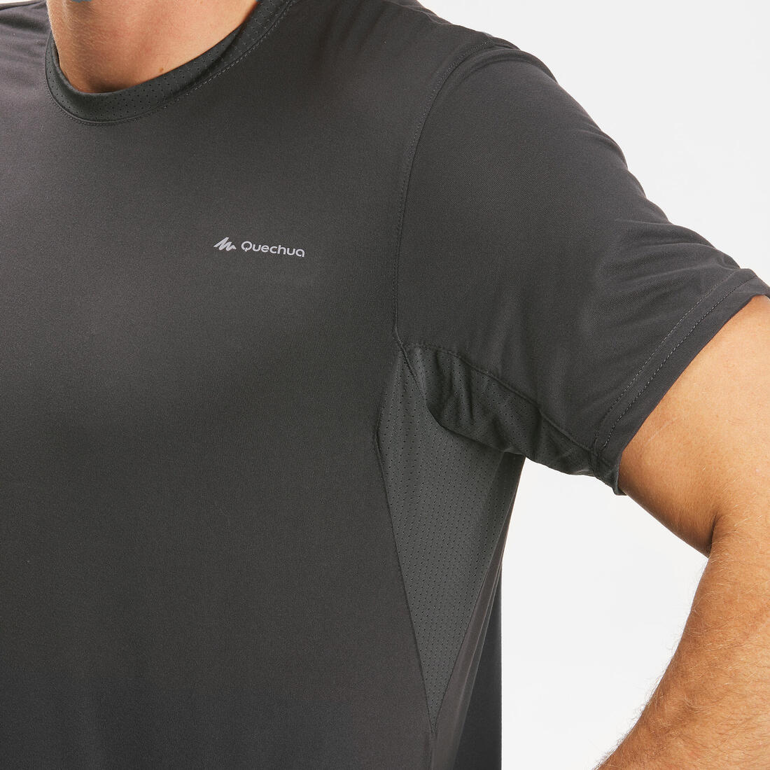 Men's Hiking Synthetic Short-Sleeved T-Shirt  MH100 - Image 9