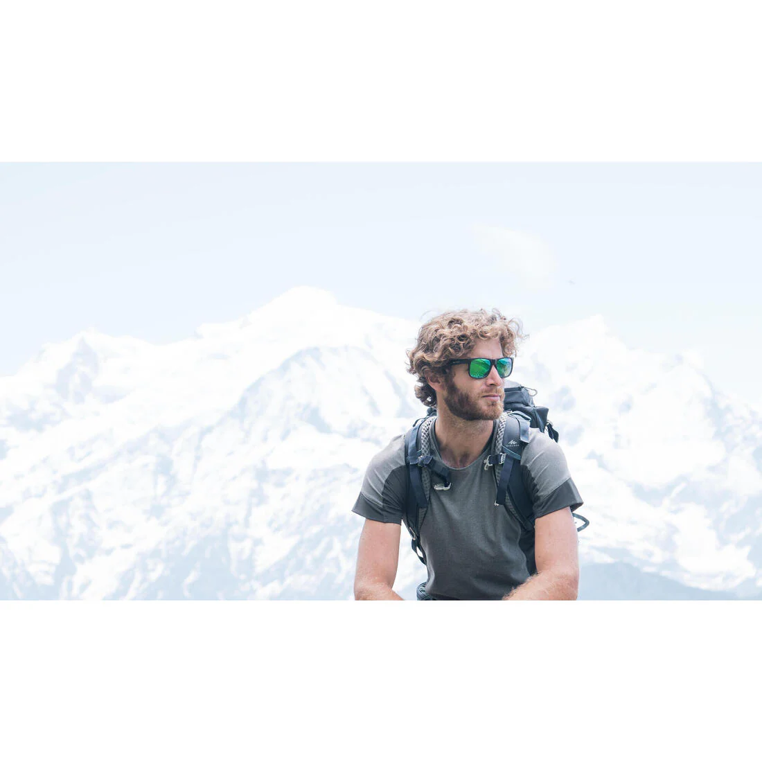Men's Hiking Synthetic Short-Sleeved T-Shirt MH500 - Image 18