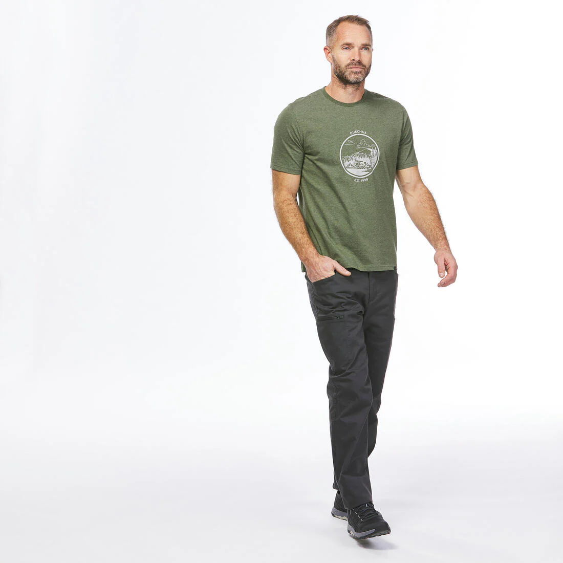 Men's Hiking T-shirt NH500 - Image 10
