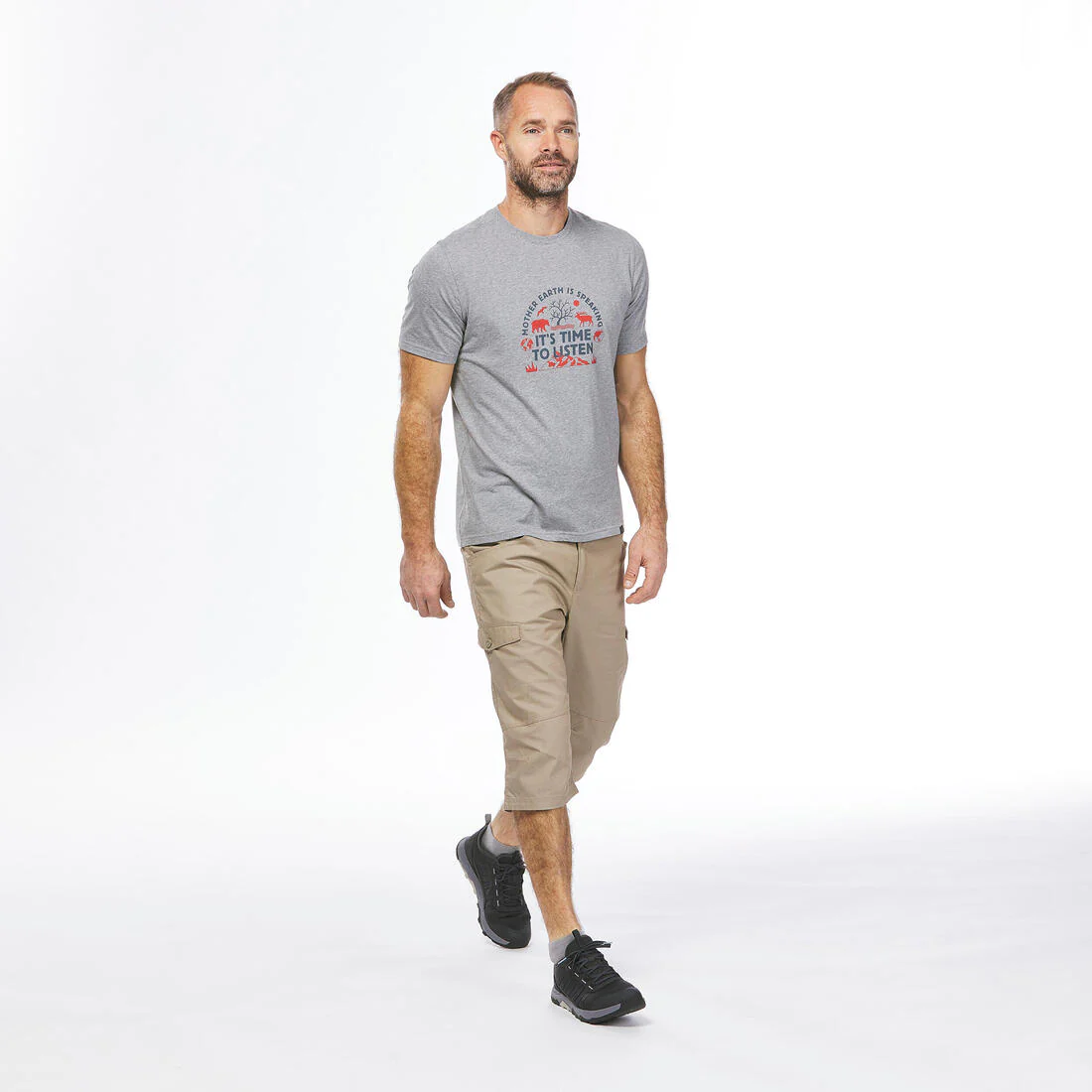 Men's Hiking T-shirt NH500 - Image 9