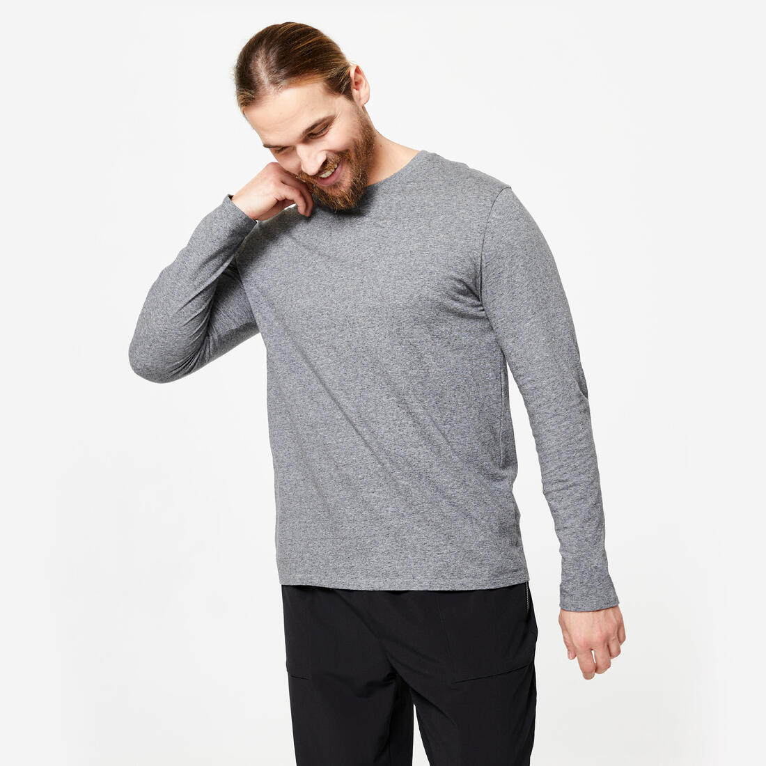Men's Long-Sleeved Fitness T-Shirt - Image 2