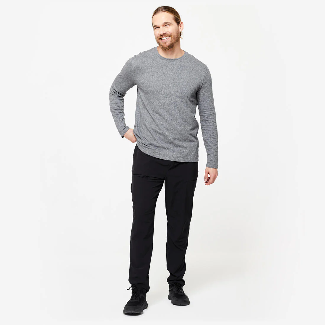 Men's Long-Sleeved Fitness T-Shirt - Image 4