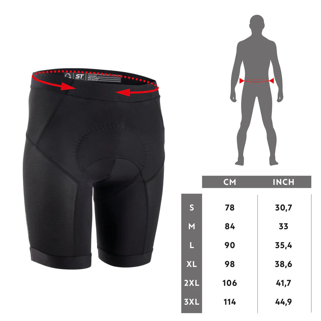 Men's Mountain Bike Undershorts EXPL 500 - Black - Image 6