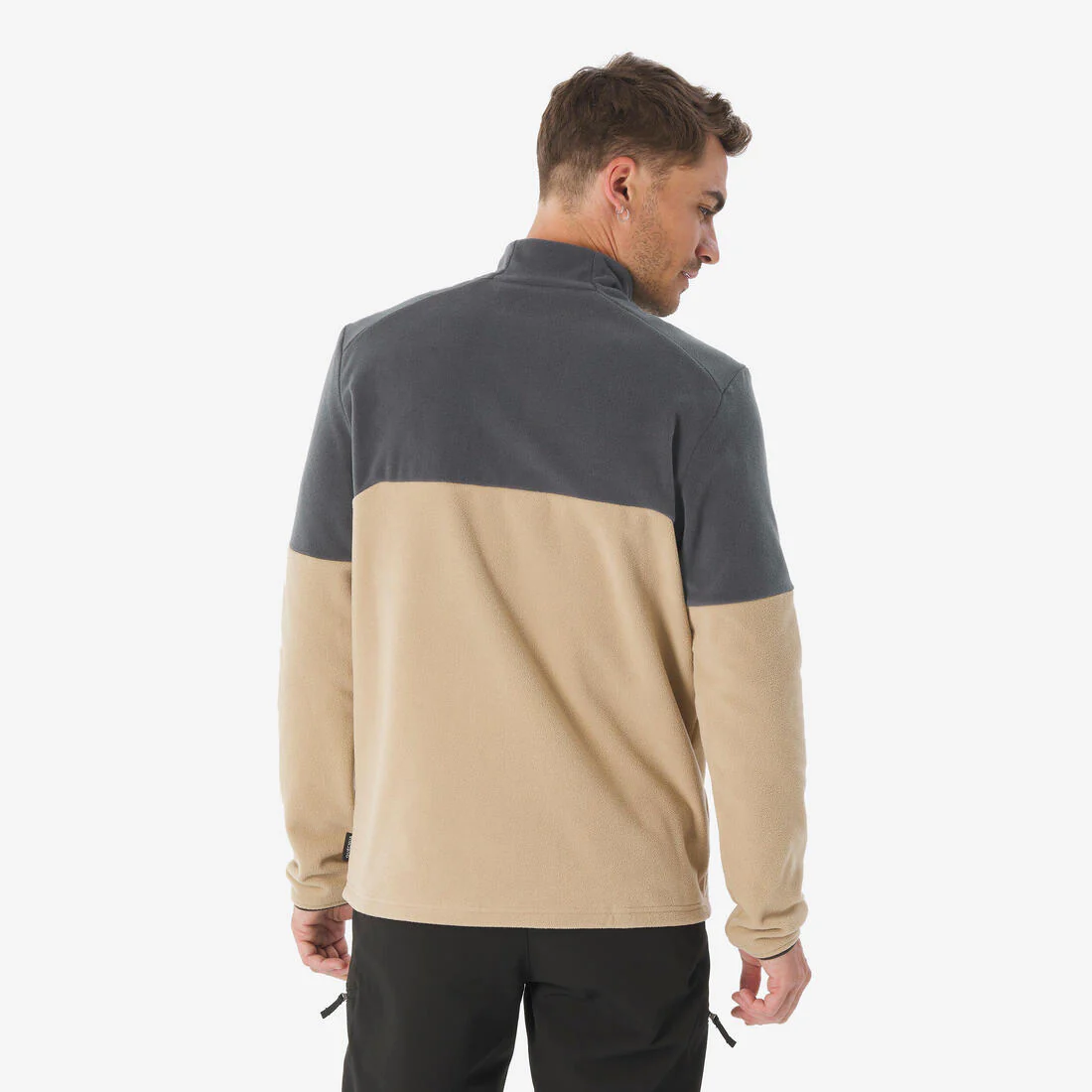 Men’s mountain hiking fleece jacket, MH500 - Half Zip - Image 3