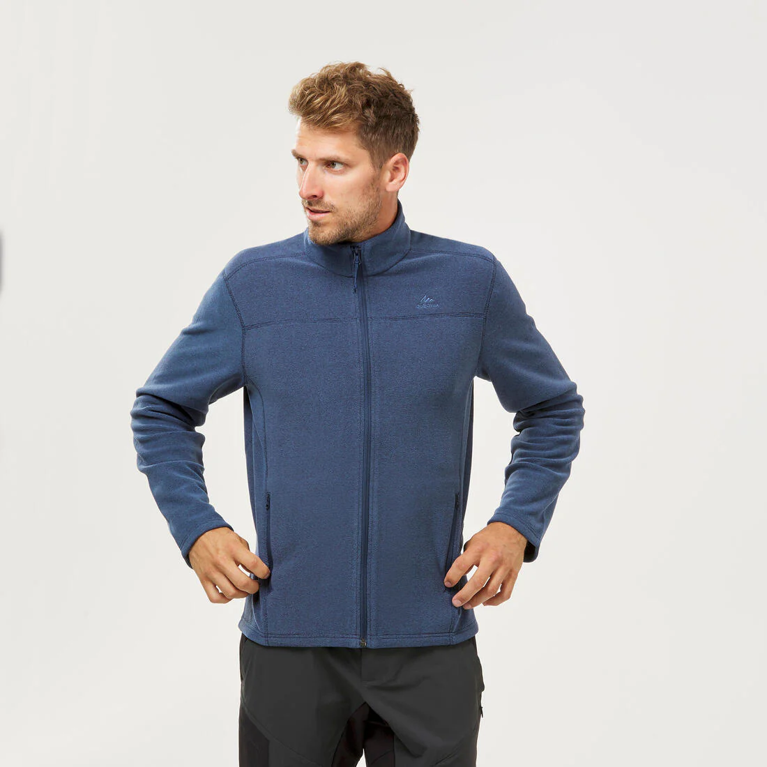 Men’s Mountain Hiking Fleece MH100 Full Zip - Image 4