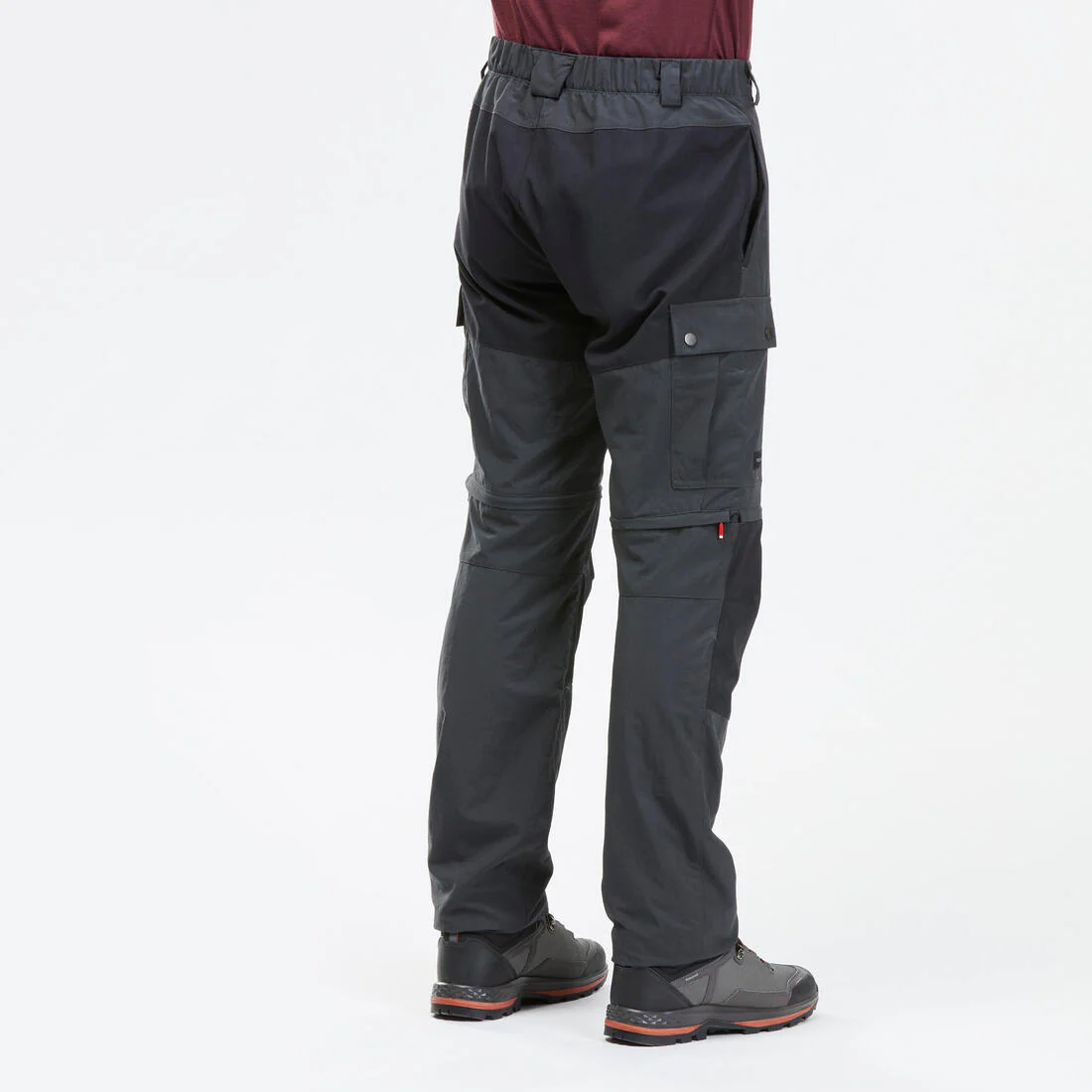 Men's Mountain Trekking Durable 2-in-1 Zip-Off Trousers MT100 - Image 5
